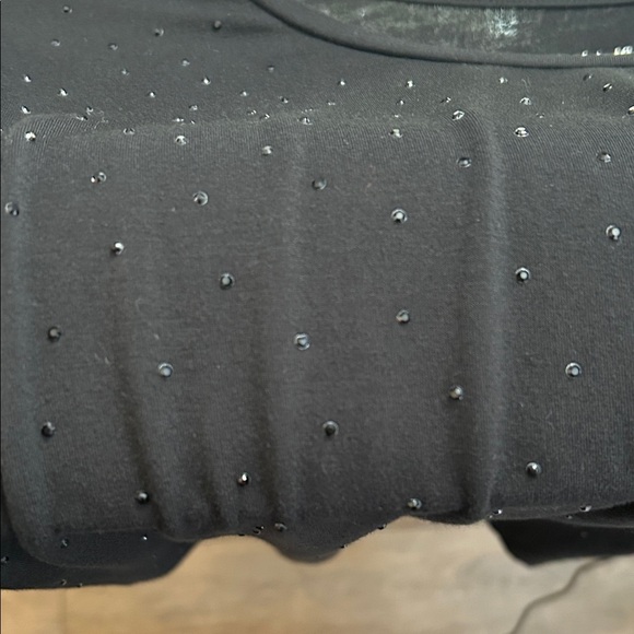 Calvin Klein Women's Black Short Sleeve Sparkle Tee -Size XL - Picture 7 of 7